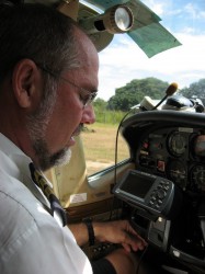 Bruce praying before flight