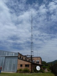 Tower for distributing the internet signal